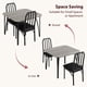 thumbnail image 5 of Kojooin Juego de Mesa y Sillas de Cocina para 2 Personas con Cojines Tapizados y Moderno Diseño de Chaflán, Ideal para Salas de Estar Compactas, 5 of 8