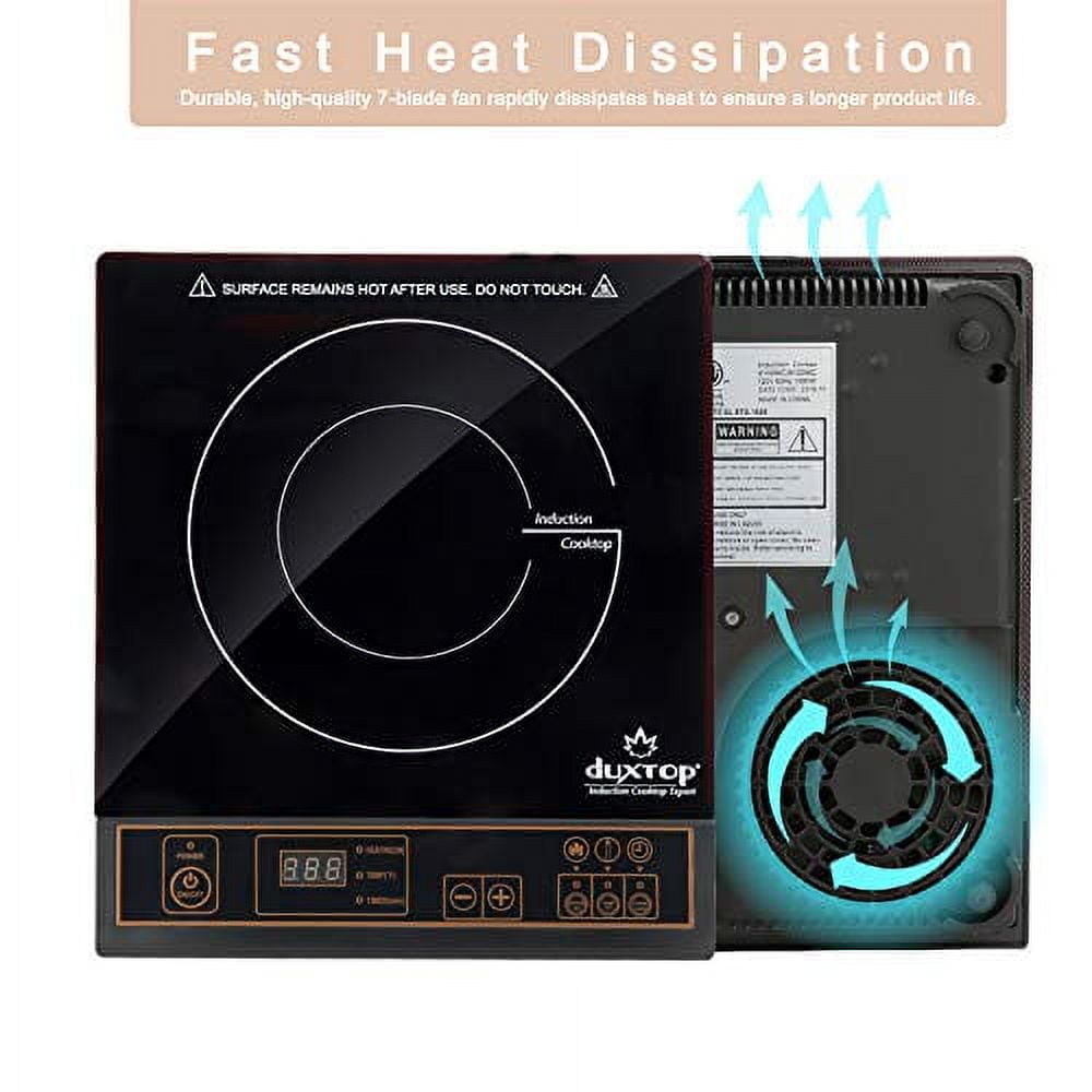 Duxtop 1800W Portable Induction Cooktop Countertop Burner, Black  9100MC/BT-M20B - Appliances - New York, New York