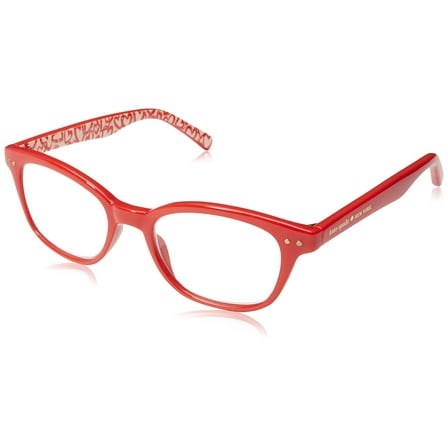 Kate Spade New York Women's Rebecca2 Rectangular Reading Sunglasses, RED LMBRJ, 49 mm   2.5