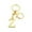 Z, variant on dajkiuy Gold Initial Letter Keychain for Women Bag Charms for Handbags Metal Alphabet Keychain, Z
