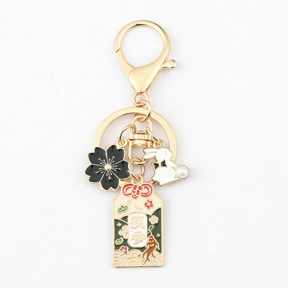 MRLESS Cute Japanese Style Keychain for Girls, Flower Charms Keyring, Backpack and Handbag Decor, Women’s Accessories