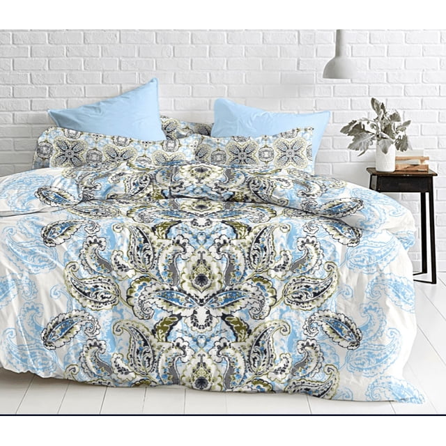 Housse de Lit de Retraite Paisible - Bleu