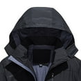 thumbnail image 3 of Munlar Bomber Jacket Boys- Thin Casual Sports Windbreaker Hooded Solid Color Sport Coats for Men Christmas Winter Coat Clearance, 3 of 4