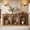 Brown, variant on Finmind 70.8" Farmhouse Arched Console Table, 3-Open Arch Storage Nook Wood Entryway Sofa Table for Living Room, Hallway, White