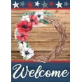 thumbnail image 2 of Allen, Kimberly 14x18 White Modern Wood Framed Museum Art Print Titled - Patriotic Welcome, 2 of 4