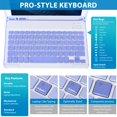 thumbnail image 3 of Keyboard Case for iPad 6th Generation(2018)  iPad 5th Gen(2017)  iPad Air 2  iPad Air  iPad Pro 9.7  Detachable Bluetooth Keyboard with Pencil Holder  Black, 3 of 6