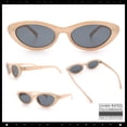 thumbnail image 2 of SA106 Womens Classic Mod Soft Cat Eye Plastic Sunglasses / Pink Frame - Black Lens, 2 of 8