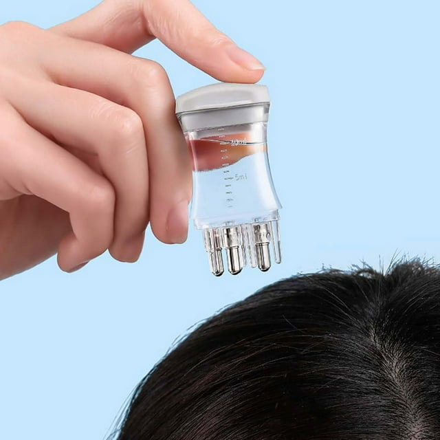 RYRDWP Scalp Liquid Applicator Oil Applicator Tool Scalp Oiling Tool Base Comb Applicator With Graduated Scale Hair Oil Comb Small Portable Liquid Comb Applicator