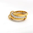 thumbnail image 5 of CUKIXA Gold Stackable Rings for Women Non Tarnish, 18k Gold Plated Cubic Zirconia Rings, Silver Gold Multi Ring Mixed Metals Stack Rings Set-9#, 5 of 10