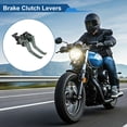 thumbnail image 2 of Palancas de freno y embrague cortas ajustables Unique Bargains para Honda Monkey 125 2019-2024, palanca de freno de manillar de motocicleta de aleación de aluminio tono de titanio sólido 1 par, 2 of 7