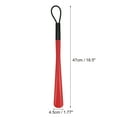 thumbnail image 4 of Unique Bargains 1 Pc Sling Long Handle Hangable Shoe Horn for Shoe 18.5"x1.77" Red, 4 of 6