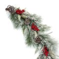 thumbnail image 5 of Holiday Time PL 8ft Plastic Snow Red Berry Wreath Home Decor, 5 of 5