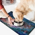 thumbnail image 2 of Sun and Moon Dog Food Mat, Cosmic Themed Pet Feeding Mat, Non-Slip Absorbent Pad, Galaxy Aesthetic, Easy to Clean & Durable, 2 of 5