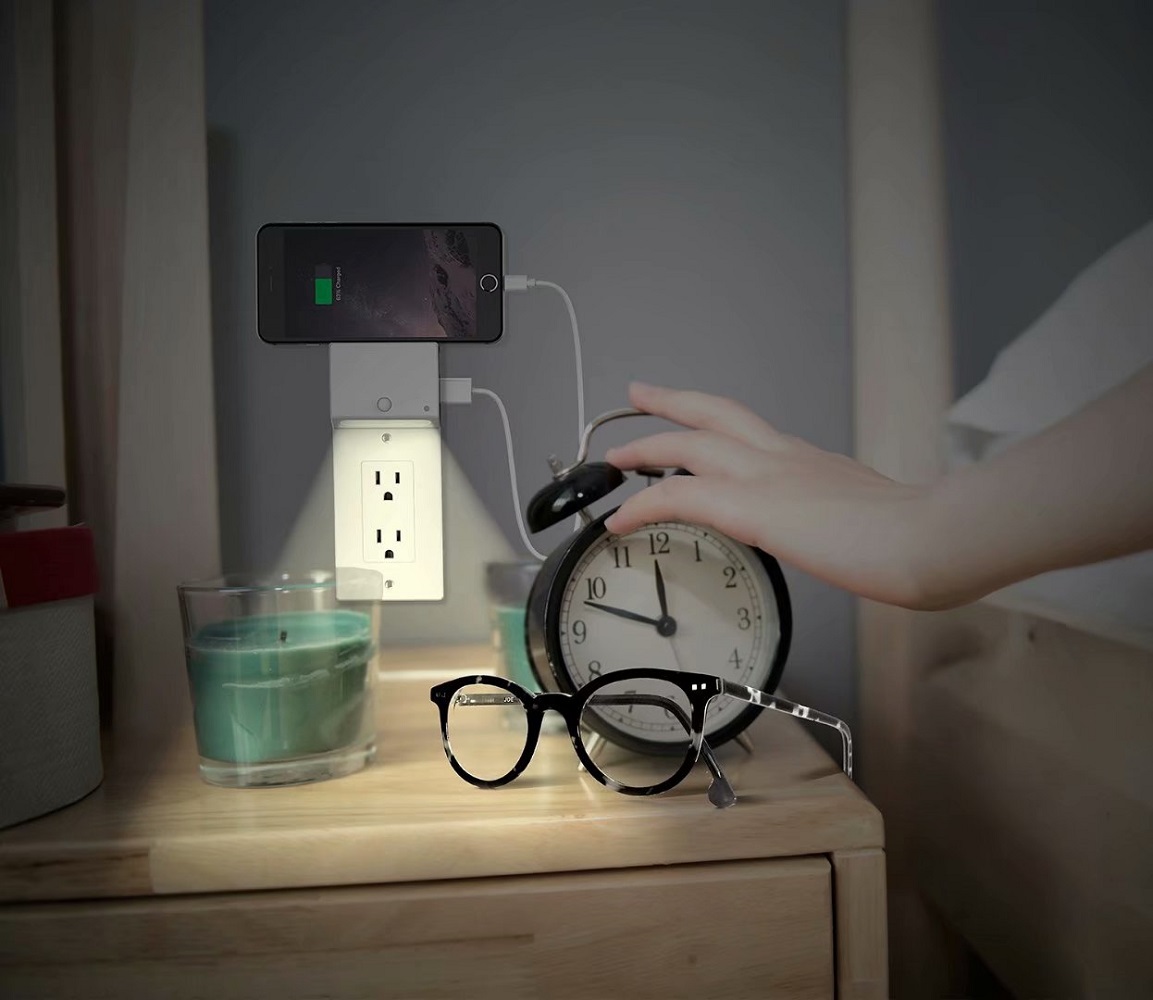 Night Lights, LED Wall Outlet Plates, Night Light Wall Plate Cover with