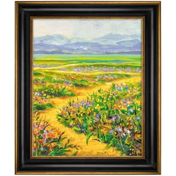 , 8x10 Black With Antique Gold Trim Color Picture Frame - Easel Stand, Sawtooth Hanger - Real Glass, Landscape, Portrait Display - Great for Postcards, Photographs
