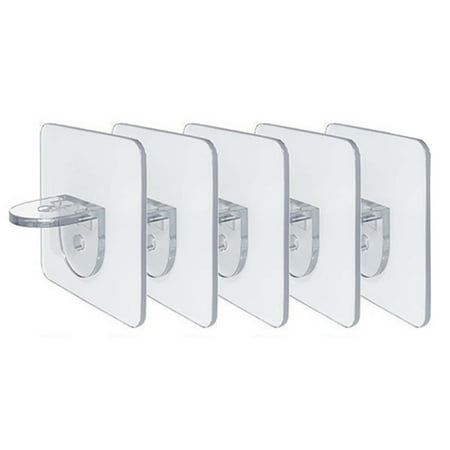 

5/10 PCS Adhesive Shelf Support Peg Punch-Free Wardrobe Partition Layer Pins 5PCS
