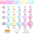 thumbnail image 2 of czcpp-95pack Pastel Balloons Different Size 18/12/10/5 Inch Pastel Balloon Garland Arch Kit for Graduation, Wedding, Birthday, Princess Theme, Easter, Baby Shower, Anniversary Party Decorations, 2 of 4