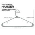 thumbnail image 2 of Utopia Home Plastic Hangers 200 Pack - Clothes Hanger with Hooks - Durable & Space Saving Grey, 2 of 7