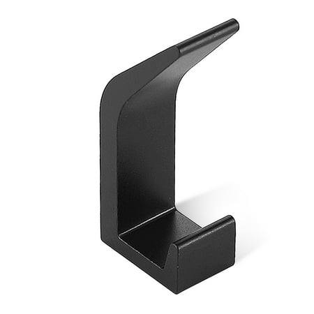 

1Pc Double Hook No Drilling Waterproof Wall-mounted Clothes Coat Hanger Self-adhesive Organizer Door Rack for Bedroom Hallway Black