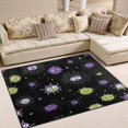 thumbnail image 2 of Halloween Themed Pattern 80''x58'' Extra Large Plush Memory Foam Rug, Soft, Absorbent, Non Slip, 2 of 7