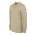 thumbnail image 3 of Khaki Long Sleeve Tagless Henley, 3 of 6