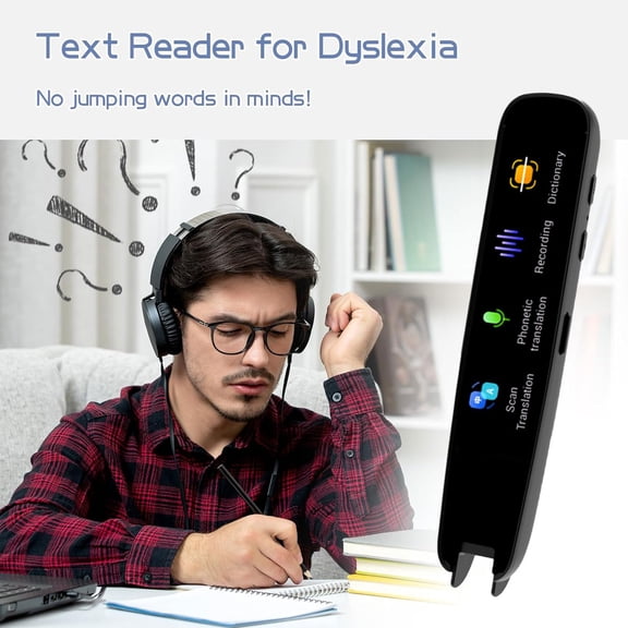 Tanjnj Translator Pen Scan Pen Reading Pen for Dyslexia | Scan Reader Pen | Multifunctional Translator Pen | Ocr Reader Pen | Pen to Text | Text to Speech | C Pen Scanner