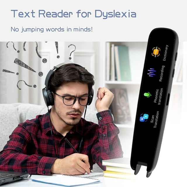 Tanjnj Translator Pen Scan Pen Reading Pen for Dyslexia | Scan Reader Pen | Multifunctional Translator Pen | Ocr Reader Pen | Pen to Text | Text to Speech | C Pen Scanner