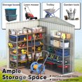 thumbnail image 3 of Quictent 6X4 FT Outdoor Metal Storage Shed, Heavy Duty Easy Assemble Garden Shed for Bike Storage, Tool Storage, Temporary Storage with Combination Lock, 3 of 8