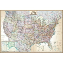 48x70 United States Executive Wall Map - Laminated