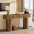 thumbnail image 4 of Tribesigns 63 Inch Console Table, Farmhouse Long Sofa Table Behind Couch for Hallway, Living Room, Entryway, Rustic Brown, 4 of 7