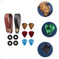 thumbnail image 2 of GOOHOCHY 1 juego de púas para ukelele, correas para clavijero de guitarra, hebillas antideslizantes para correa de guitarra (colores surtidos), 2 of 8