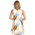thumbnail image 2 of Bixox A Bee Print Women's Sleeveless A-Line Dress with Pockets, Casual Knee-Length Tank Dress for Summer-3X-Large, 2 of 7