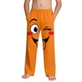 thumbnail image 2 of Kids Boys Funny Wink Face Graphic Joggers Elastic Waist Cotton Soft Sweatpants for Casual Daily Wear, 4-13Y, 2 of 9