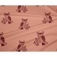 thumbnail image 4 of oneOone Polyester Lycra Fabric Branch & Owl Block Print Fabric By The Yard 56 Inch Wide, 4 of 4
