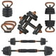 thumbnail image 1 of Kit de Pesas y Mancuernas, 6 en 1 Barras para Ejercicio en Casa Multi Usos, Set de Mancuernas Ajustables, con Peso Ajustable de 10 Kg con Discos de Pesas para Ejercicio, Pesas Rusa, 1 of 8