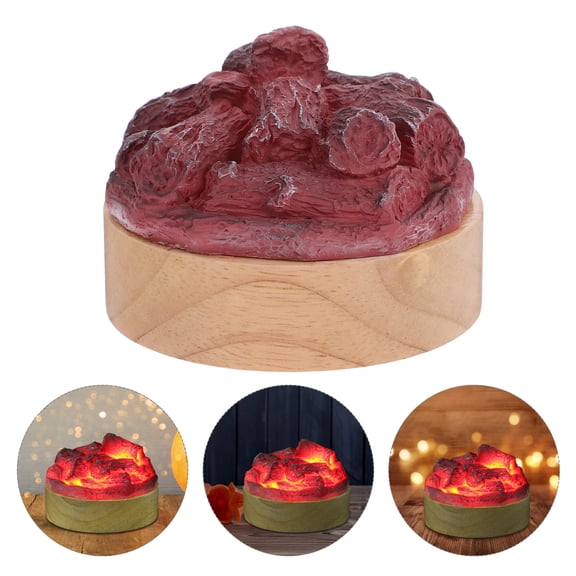 LOLIPPYY Retro Style Resin LED Lamp Battery Powered Small Decorative Light for Bedroom, Party, and Home Ambiance