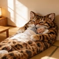 thumbnail image 3 of AUQ 2026 New Cute Cat Sleeping Bags for Adults Kids Boys Backpacking Hiking Camping Microfiber Liner,70X32" Winter Cold Warm Weather 4 Seasons Indoor Outdoor Use,Lightweight and Waterproof,Warm Gifts, 3 of 4
