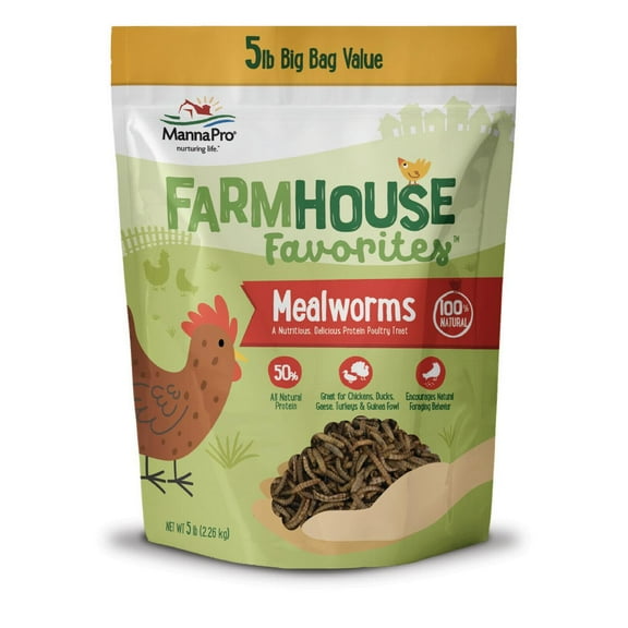 Manna Pro Farmhouse Favorites Mealworms 5lb