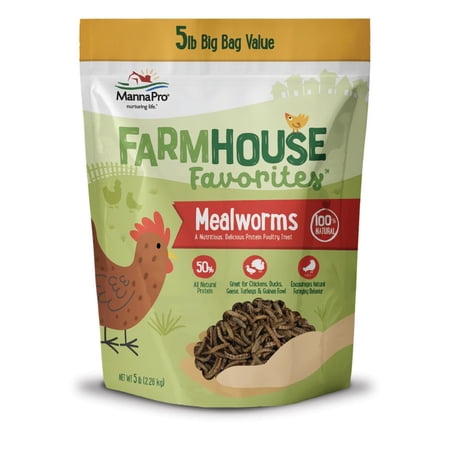 Manna Pro Farmhouse Favorites Mealworms 5lb Manna Pro Farmhouse Favorites Mealworms 5lb