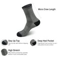 thumbnail image 2 of Men's Moisture Wicking Heavy Cushion Wool Blend Quarter Socks, 2 of 4