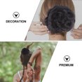 thumbnail image 2 of 2 Pcs Perruque Fleur Pince à Cheveux Chignon Queue de Cheval Extension de Cheveux (Rouge), 2 of 8