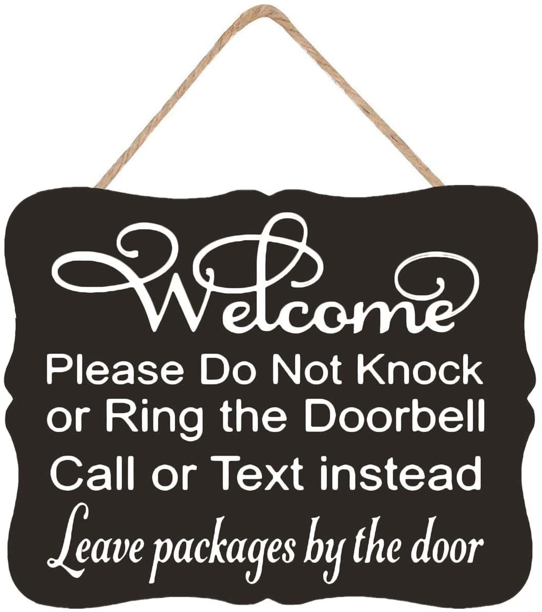 Sunbory Dog Signs, Welcome Sign, Do Not Knock, Outdoor Decor, Do Not Ring  Doorbell, Baby Sleeping, Leave Packages, Do Not Knock Sign - Walmart.com