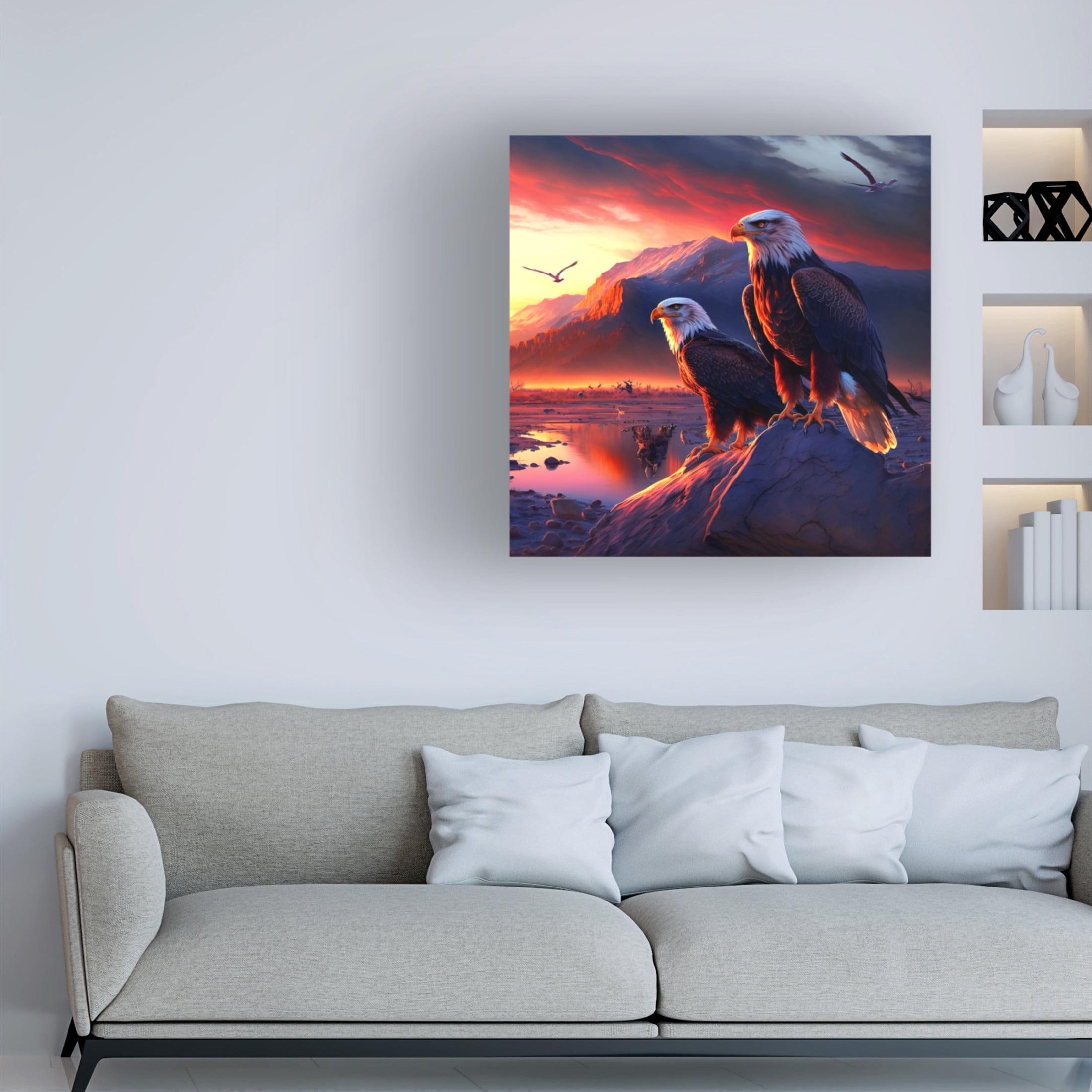 Canvas Wall Art - Ray Heere 'Desert Of Dreams 12' Wall Art for Living Room, Bedroom, or Office Décor by Trademark Fine Art - 35 x 35 Inches