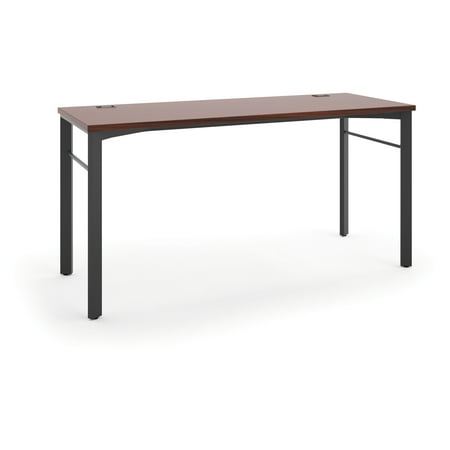 Hon Company Oak Desk - HON Manage Series Table Desk - Compact Work Station, 60w x 23.5d x 29.5h, Chestnut/Ash (HMLD60)