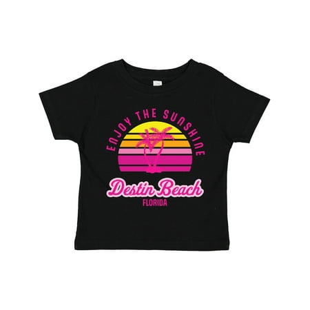 

Inktastic Summer Enjoy the Sunshine Destin Beach Florida in Pink Gift Toddler Boy or Toddler Girl T-Shirt