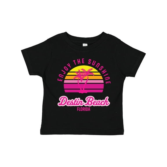Inktastic Summer Enjoy the Sunshine Destin Beach Florida in Pink Boys or Girls Toddler T-Shirt
