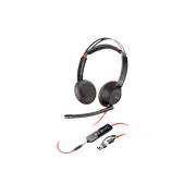 Poly Blackwire 5210 Monaural USB-C Headset +3.5mm Plug +USB-C/A Adapter
