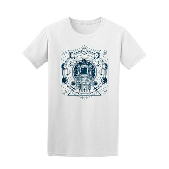 Astronaut In A Space Suit Sketch T-Shirt Men -Image by Shutterstock, Male Small