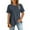 Dark Gray, variant on Wyobmus Womens Casual Summer Tops Round Neck Batwing Short Sleeve Leisure Tee Shirt Lightweight Solid Color Stretch Blouse Loose S-2X Olive Green