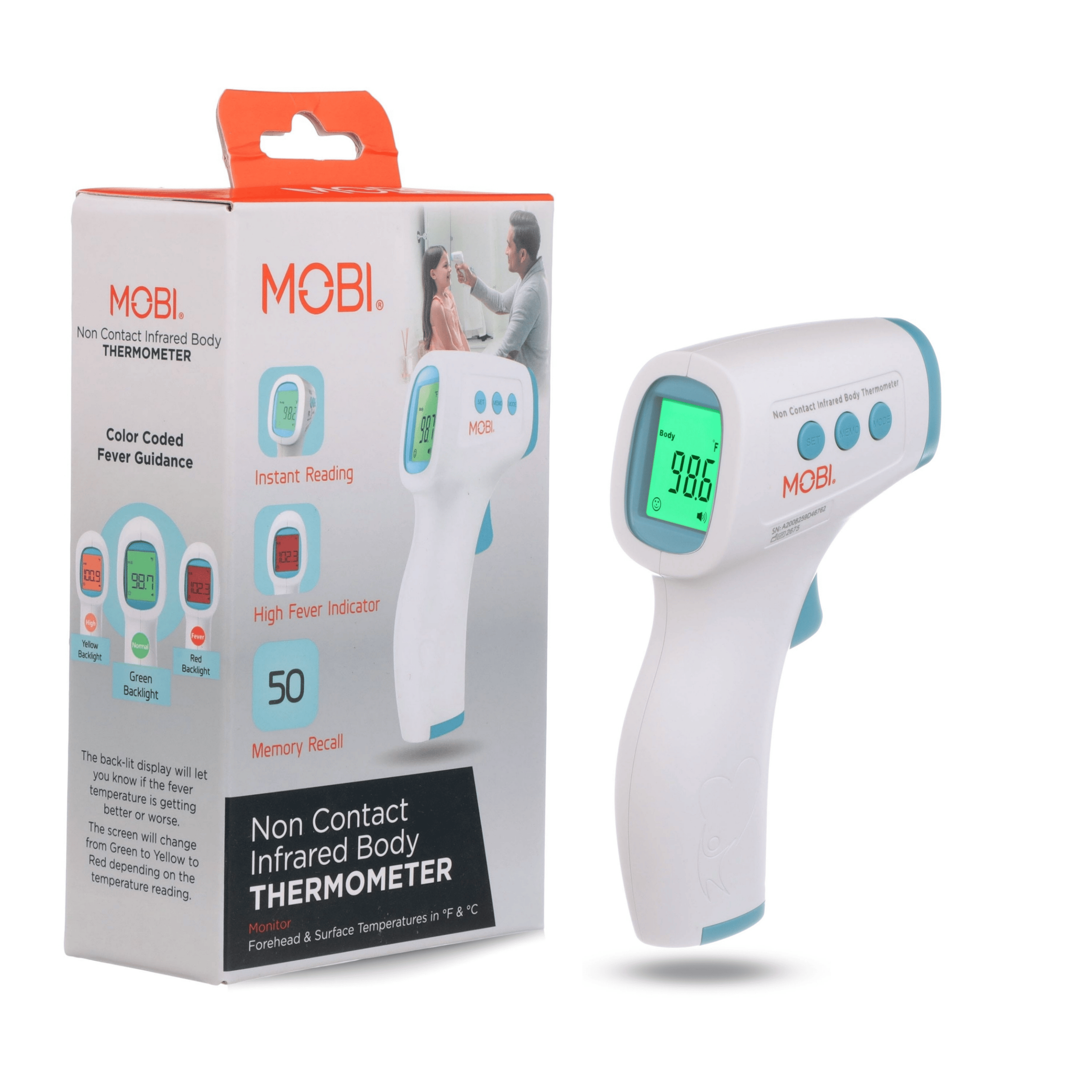Mobi Non-Contact Forehead Digital Thermometer photo 2